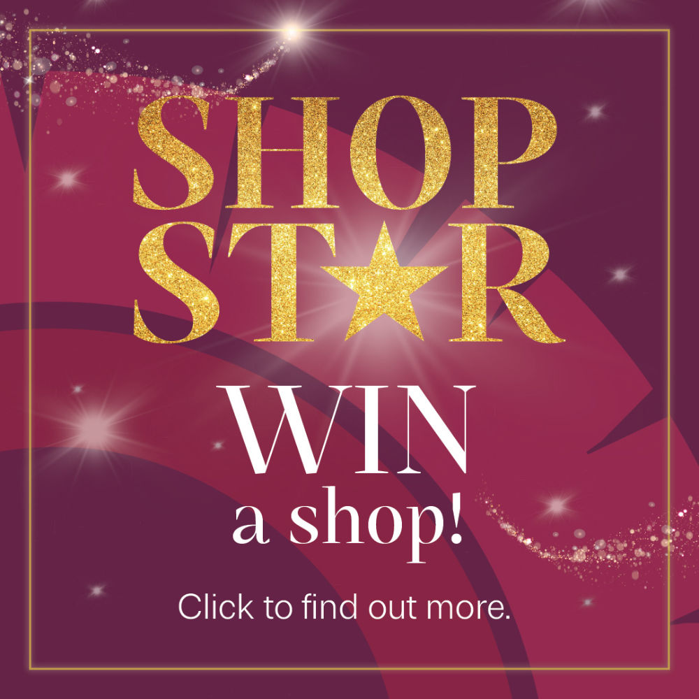 Shop Star 'Win A Shop' promotional graphic